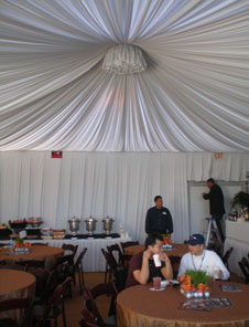 Interior View of 2008 VIP Private Hospitality Chalet at Pebble Beach   